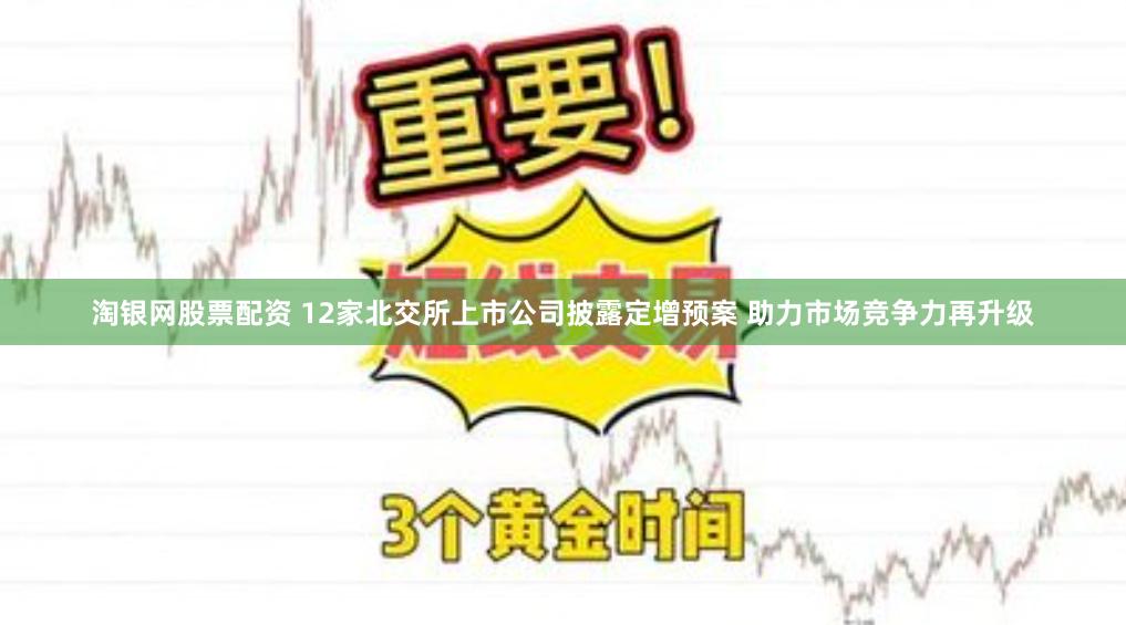 淘银网股票配资 12家北交所上市公司披露定增预案 助力市场竞争力再升级