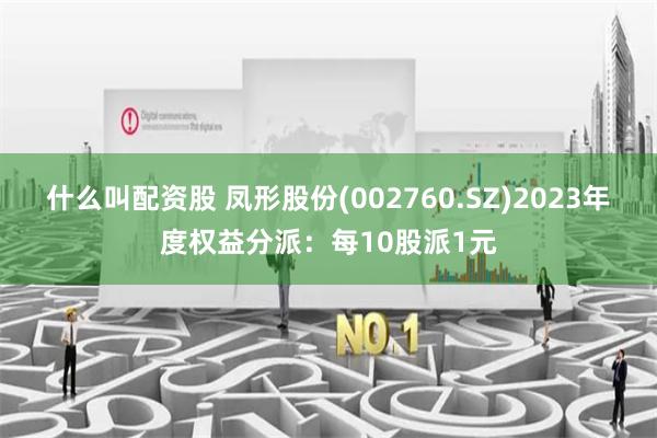 什么叫配资股 凤形股份(002760.SZ)2023年度权益分派：每10股派1元
