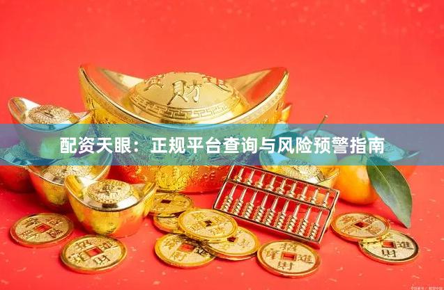 配资天眼：正规平台查询与风险预警指南